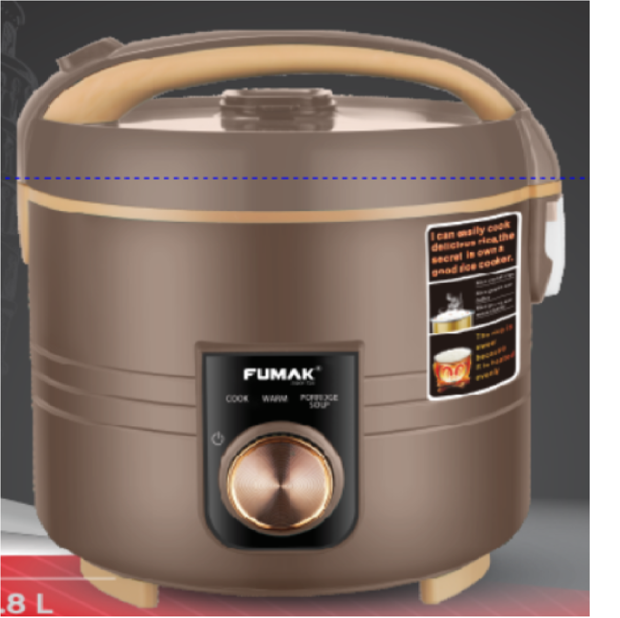 Nồi Cơm Điện Fumak FRC-182 Hiện Đại, Sang Trọng, Ngon Cơm